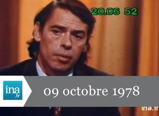 20h A2 du 9 octobre 1978 - Jacques Brel est mort - Archive vidéo INA