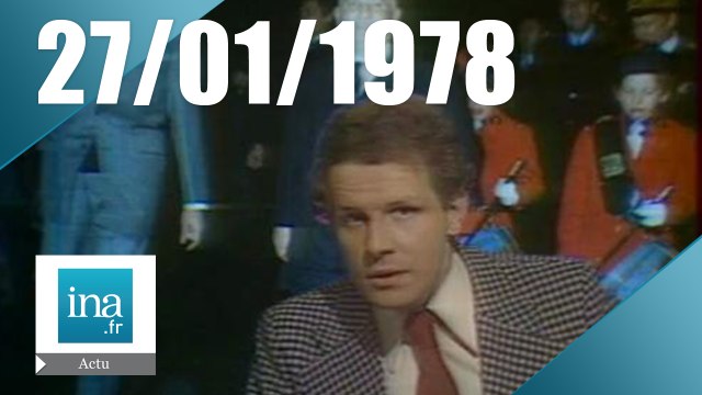 20h Antenne 2 du 27 janvier 1978 - Valéry Giscard d'Estaing à Verdun-sur-le-Doubs | Archive INA