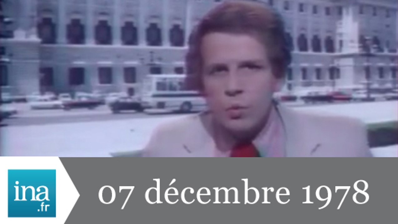 20h Antenne 2 du 7 décembre 1978 - référendum en Espagne - Archive INA