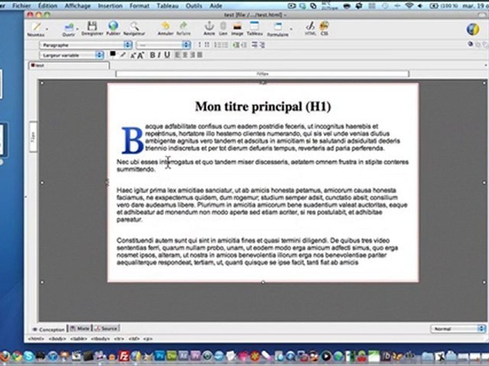 Tuto KompoZer : Comment positionner une image dans KompoZer