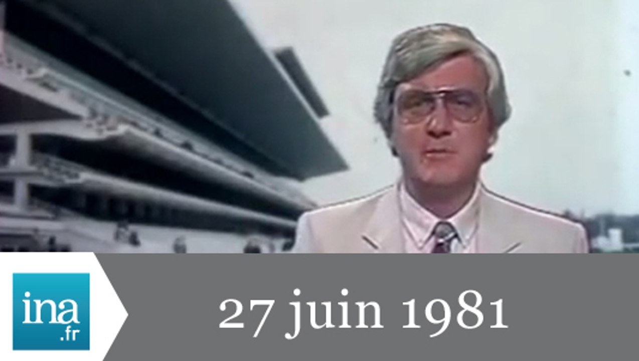 20h Antenne 2 du 27 juin 1981 - Annulation du tiercé - Archive INA