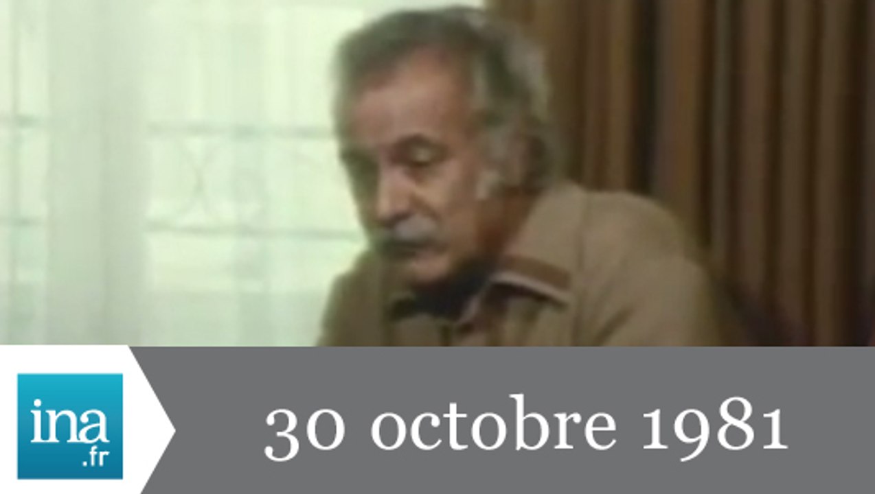 20h Antenne 2 du 30 octobre 1981 - Georges Brassens est mort - Archive INA