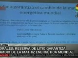 Morales: Reserva de litio garantiza cambio de la matriz energética mundial