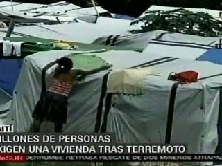 Millones de haitianos exigen una vivienda tras terremoto