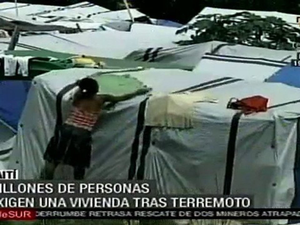Millones de haitianos exigen una vivienda tras terremoto