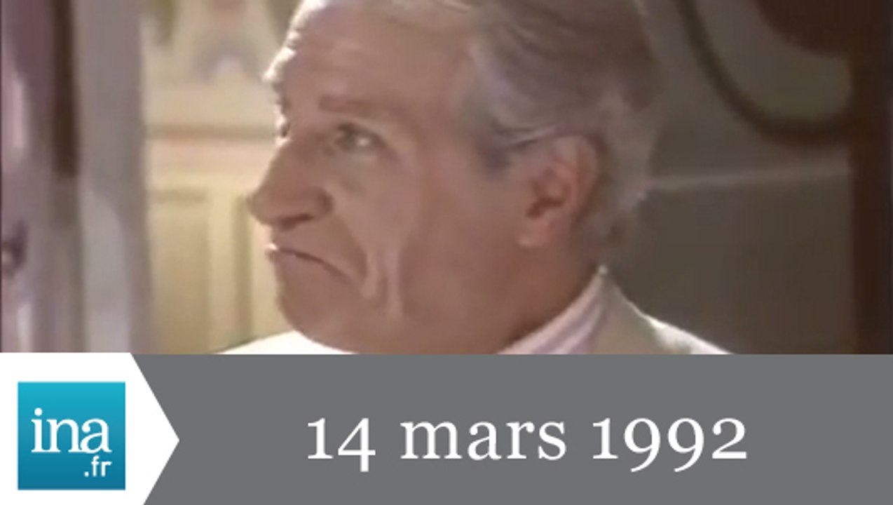 19/20 FR3 du 14 mars 1992 - mort de Jean Poiret - Archive INA