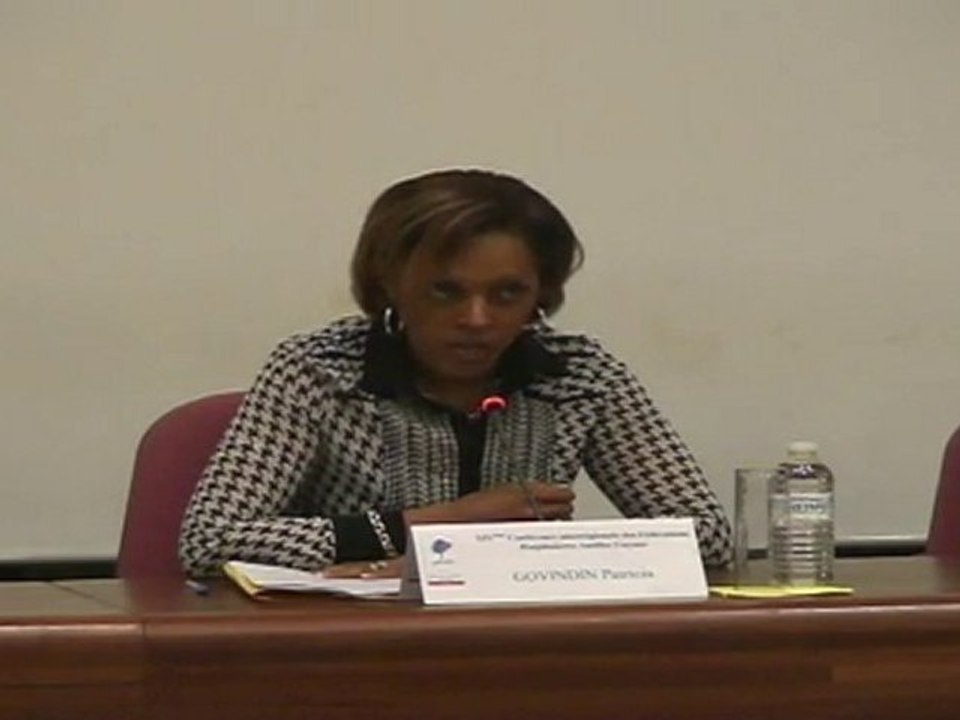 Discours de Mme Patricia GOVINDIN