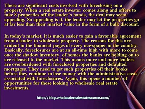 Ways in Which You can Profit through Wholesaling Foreclosed