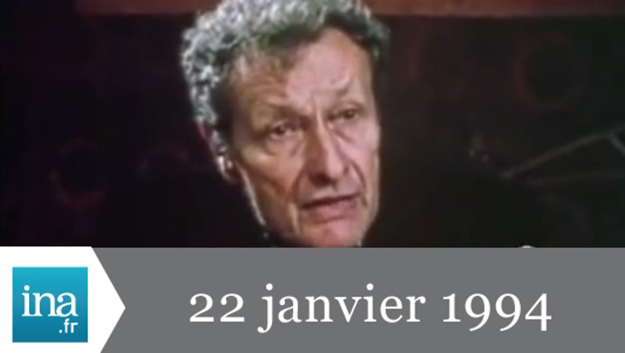 20h France 2 du 22 janvier 1994 - Mort de Jean-Louis Barrault - Archive INA