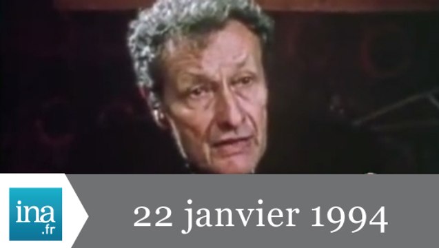 20h France 2 du 22 janvier 1994 - Mort de Jean-Louis Barrault - Archive INA