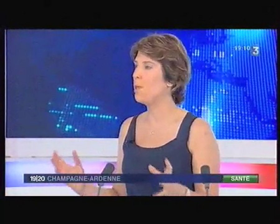 CHU de Reims   A. Hazan, invitée de France 3