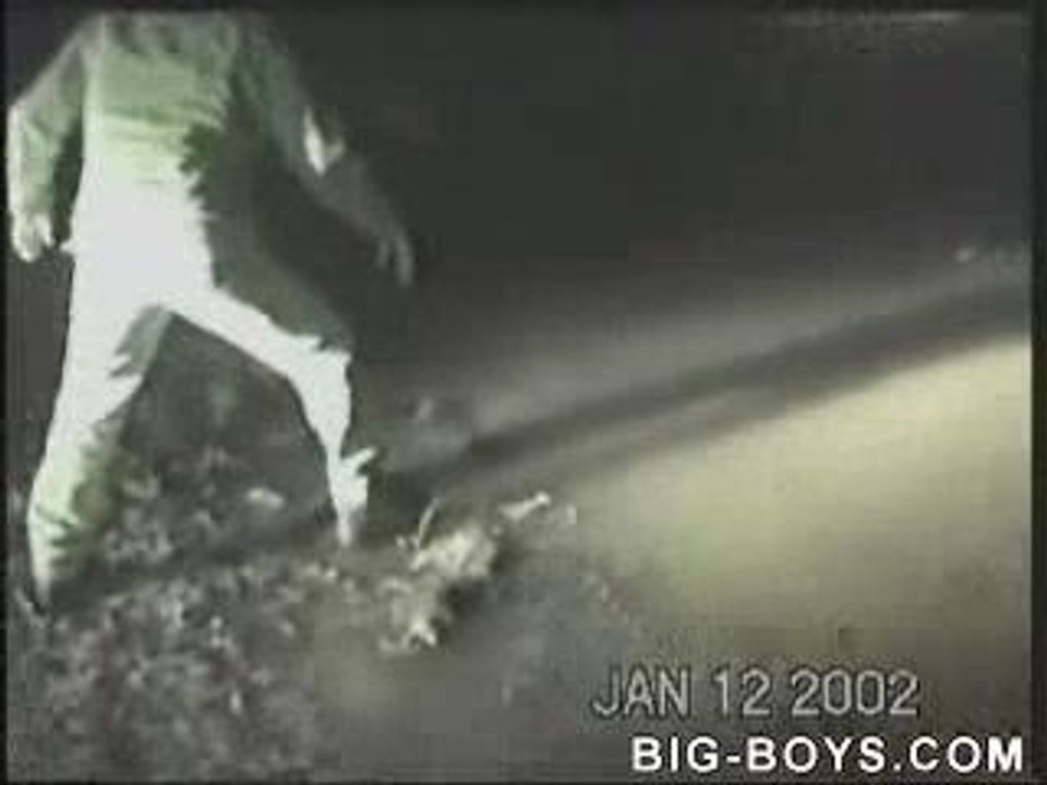 guy tries to run over...