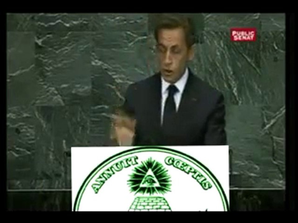Sarkozi ,a l'ONU ...avec !!! le Mouvel Ordre Mondial ...