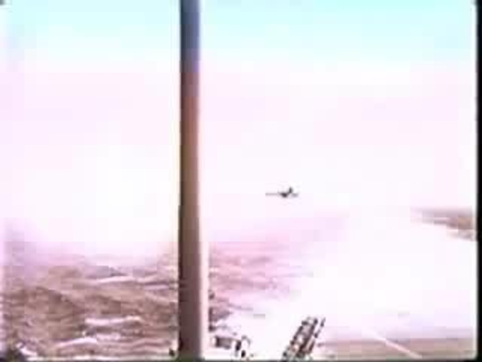 navy pilot has a rough landing