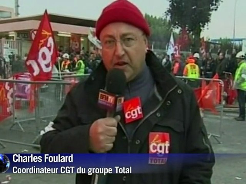 Grandpuits: l'accès à la raffinerie dégagé par les gendarmes