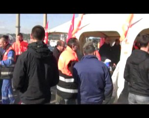 Piquet de grêve de la raffinerie de Feyzin 21/10/10