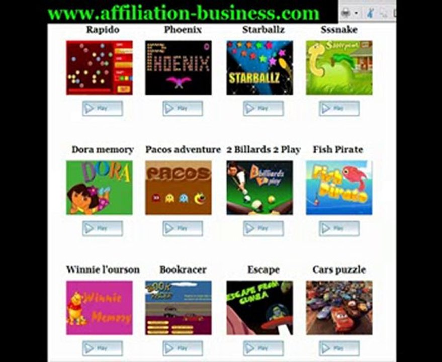affiliation-business jeux gratuits pour se détendre