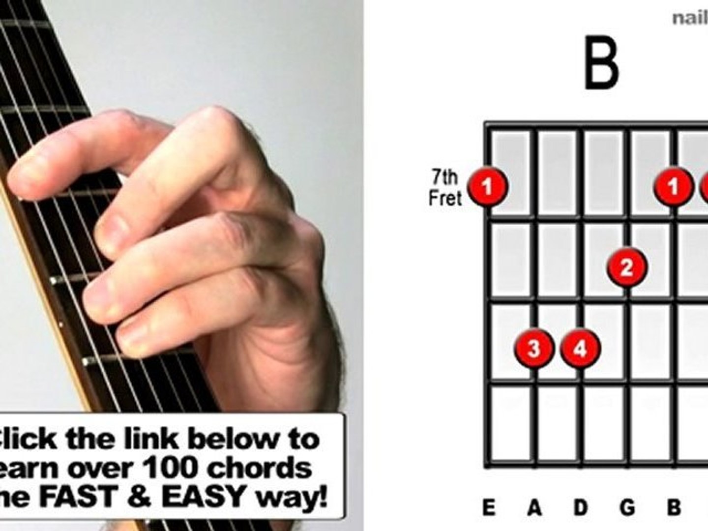 How to Play B major - Must Learn Guitar Bar Chord Shape ... - video  Dailymotion