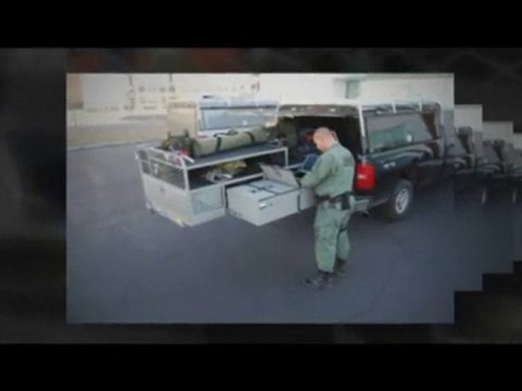 truck bed extenders, truck bed drawers, mobile command vehi