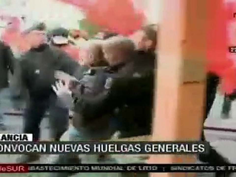 En Francia convocan a nuevas huelgas generales