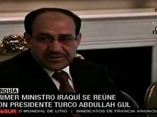 Primer ministro iraquí se reúne con presidente turco Abdullah Gul