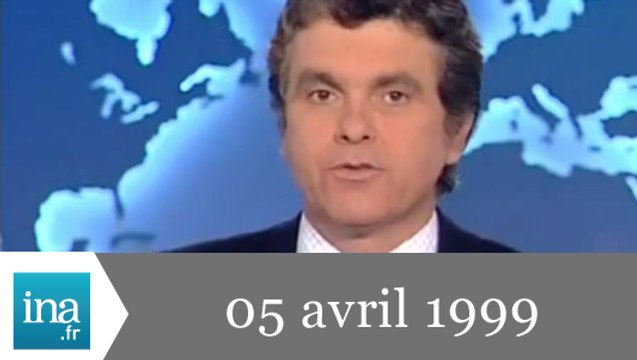 20h france 2 du 05 avril 1999 - les réfugiés du Kosovo - Archive INA