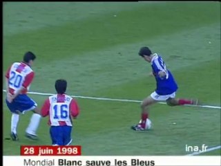 France 98 Les bleus en 1/8 de finale JT France 2 20H EMISSION DU 28 JUIN 1998 - Archive vidéo INA