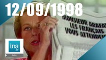 20h Antenne 2 du 12 septembre 1998 - Yasser Arafat à Strasbourg | Archive INA