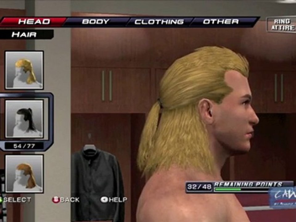 Create A Superstar Hair Video - WWE SmackDown vs. RAW 2011