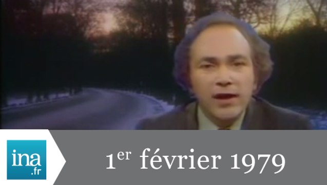 20h Antenne 2 du 1er février 1979 - Vague de froid sur l'Europe - Archive INA
