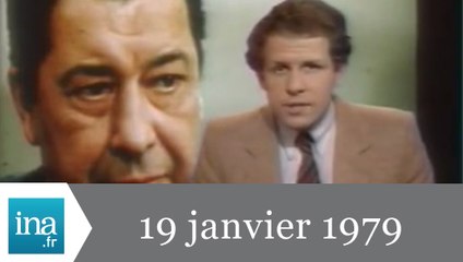 20h Antenne 2 du 19 janvier 1979 - Mort de Paul Meurisse - Archive INA