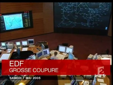 20h France2 du 7 Mai 2005 - Coupure d'électricité en PACA - Archive INA