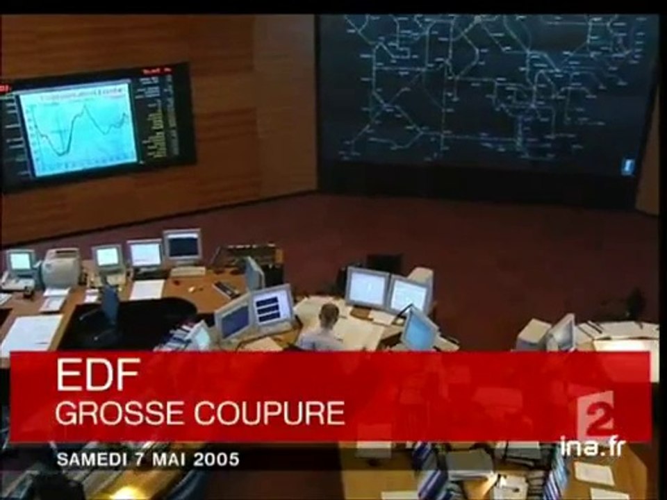 20h France2 du 7 Mai 2005 - Coupure d'électricité en PACA - Archive INA