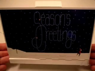 Carte postale pop-up : LE JARDIN POSTAL DE NOËL