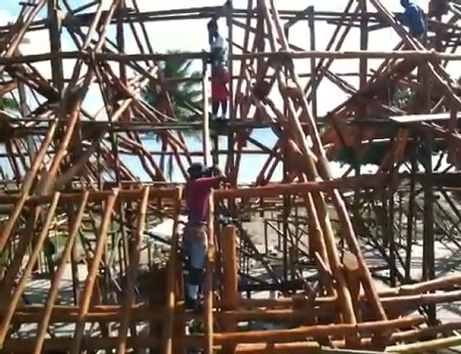 Pose chevrons Lapita lodge