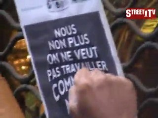 Rassemblement REPONSE A GUERLAIN Le poing levé !! (Extrait)