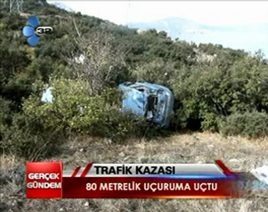 80 metrelik uçuruma uçtu