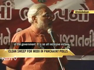 Clean sweep for Narendra Modi in panchayat polls