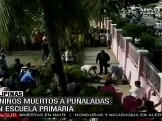 Cuatro niños muertos a puñaladas en escuela primaria de Filipinas