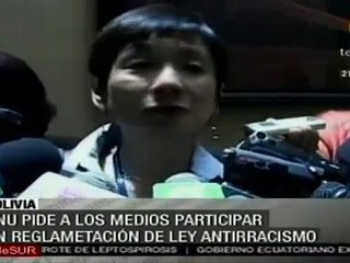 ONU pide a los medios participar en reglamentación de ley antirracismo