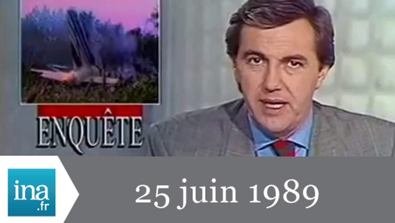 20h Antenne 2 du 25 juin 1989 - Enquête sur le crash aérien d'Habsheim - Archive INA