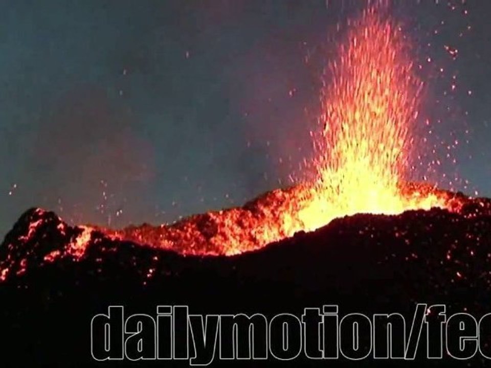 La Fournaise en éruption 21 octobre 2010