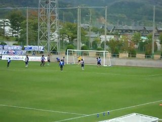 2010JFL後期第12節　ブラウブリッツ秋田vs流通経済大学FC　真行寺の同点ゴール