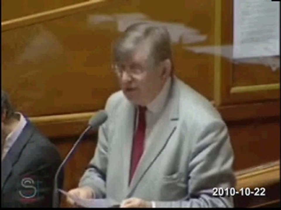 Retraites Sénat vote du vote bloqué CRC-SPG Guy FISCHER