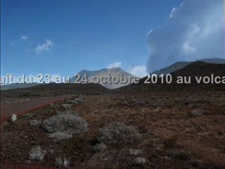 Nuit du 23 au 24 octobre 2010 au volcan-Écran