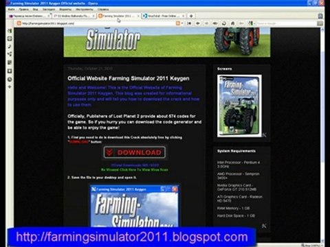 Get Farming Simulator 2011 For Free PC crack