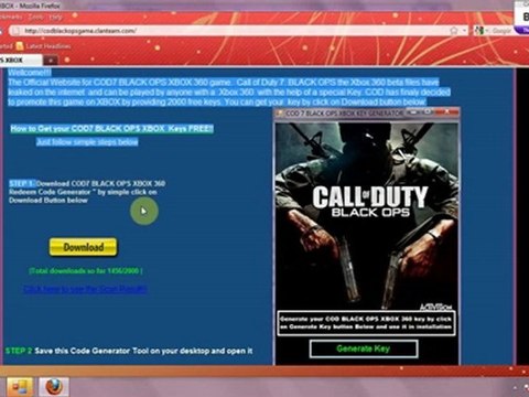 Download COD Blackops xbox 360 codes Free fullworking