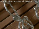Silver Charles Rennie Mackintosh earrings DWO265