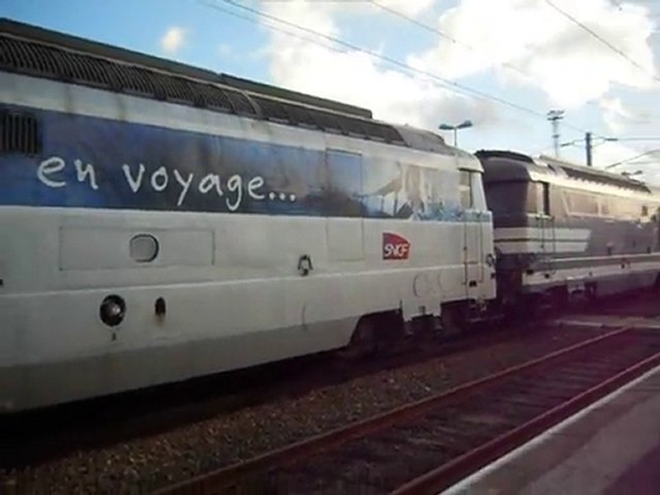 um de bb 67587 et bb 67450 en voyage avec 9 voitures cic