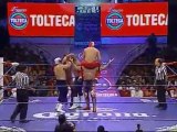 Máscara, Sombra, Dorada vs Atlantis, Dragón, UG [CMLL TRIOS]